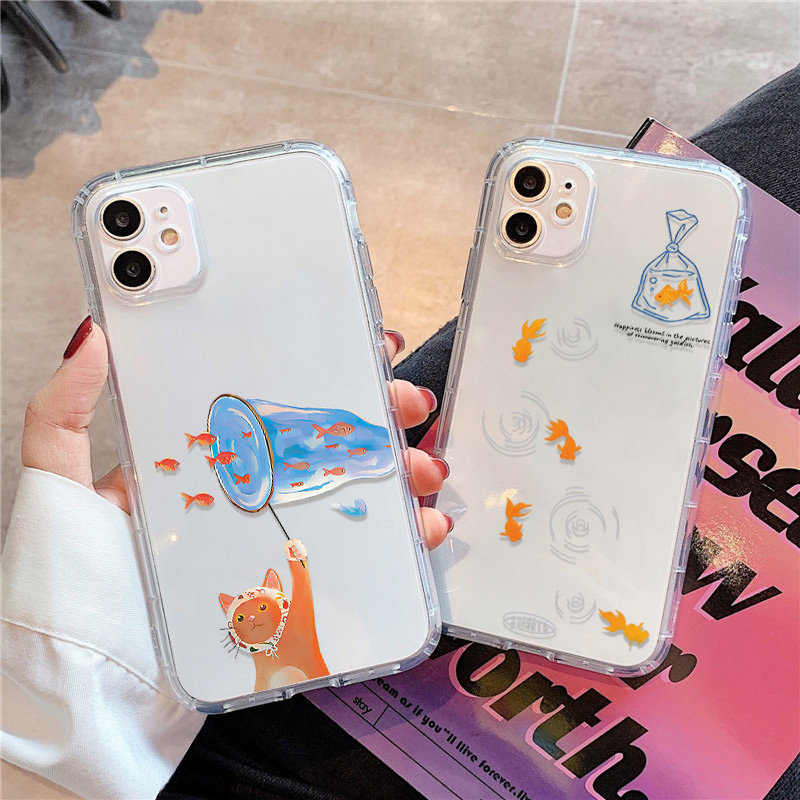 Phone Cases Iphone 17 Pro - Lovely Fishes Clear Phone Case For