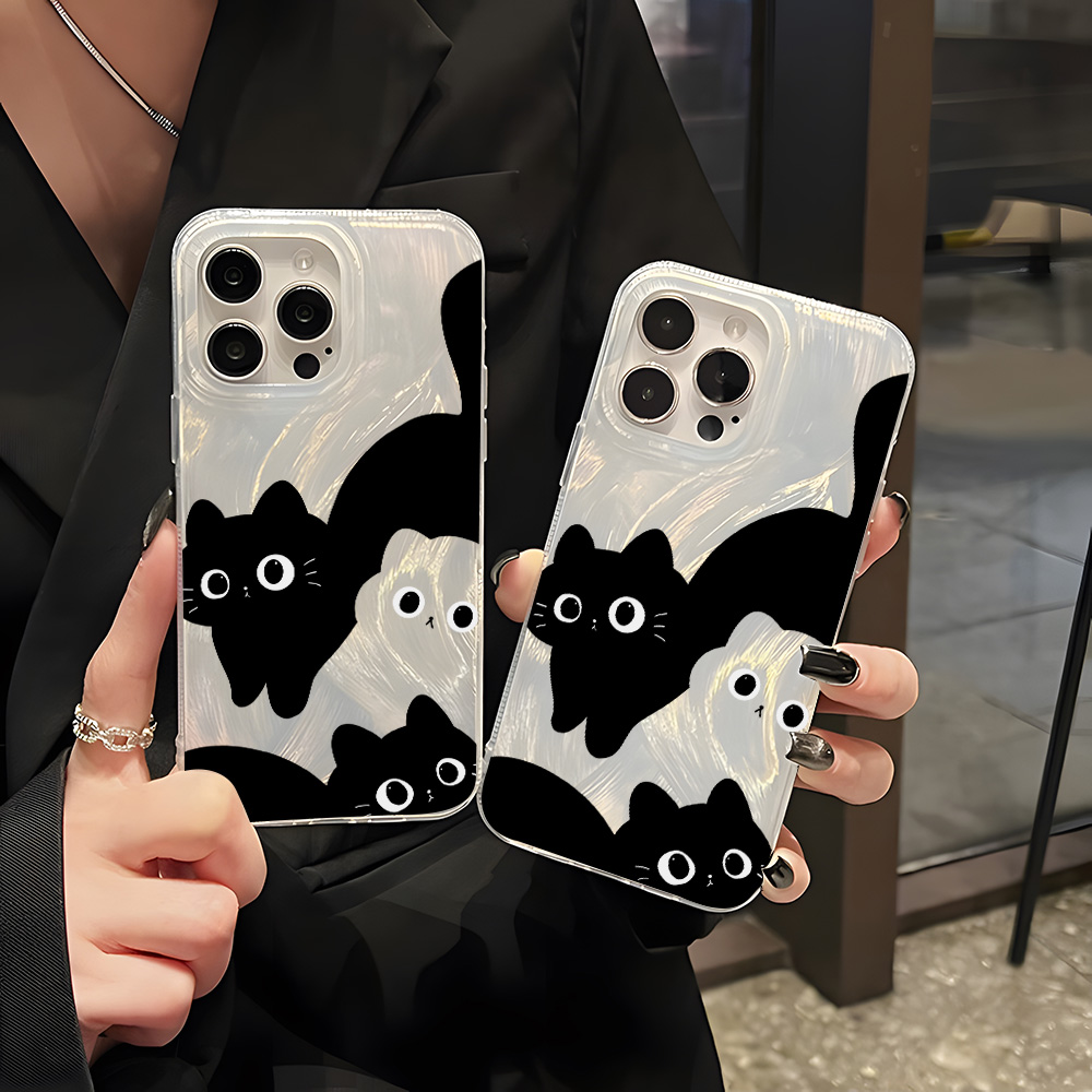 Phone Cases Hard - Luxury Cat Phone Case For iPhone