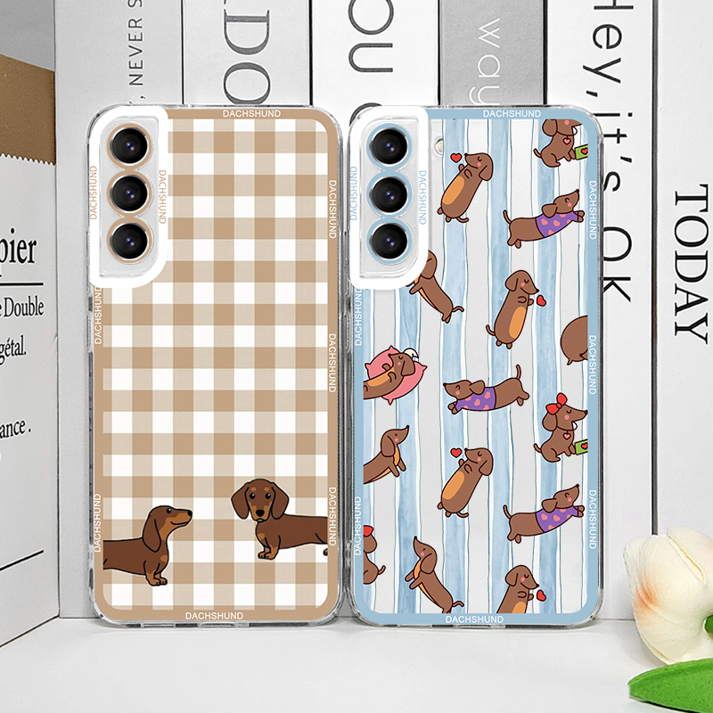 Phone Cases Galaxy S23 - Cute Sausage Dog Phone Case for