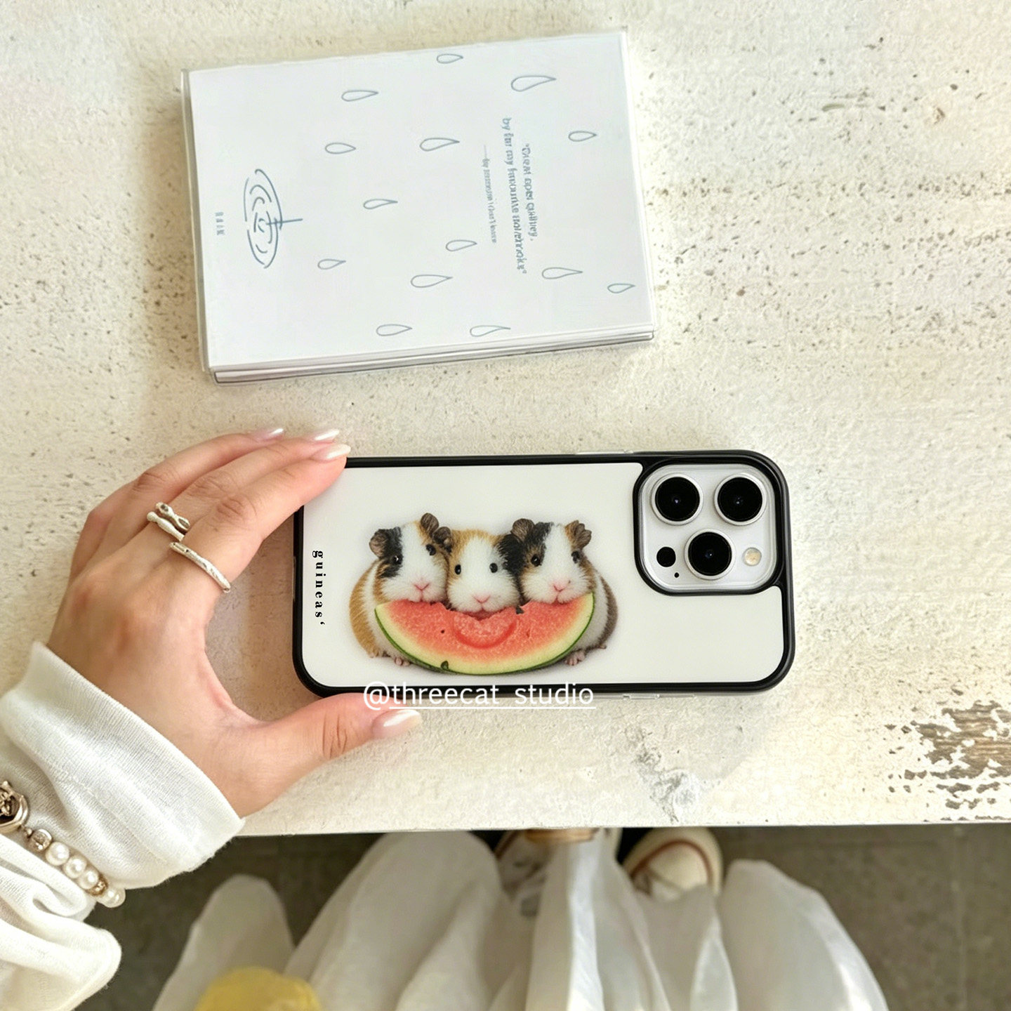 Korean Ins Guinea Pig Eat Wate - Phone Cases Brown 评论和价格