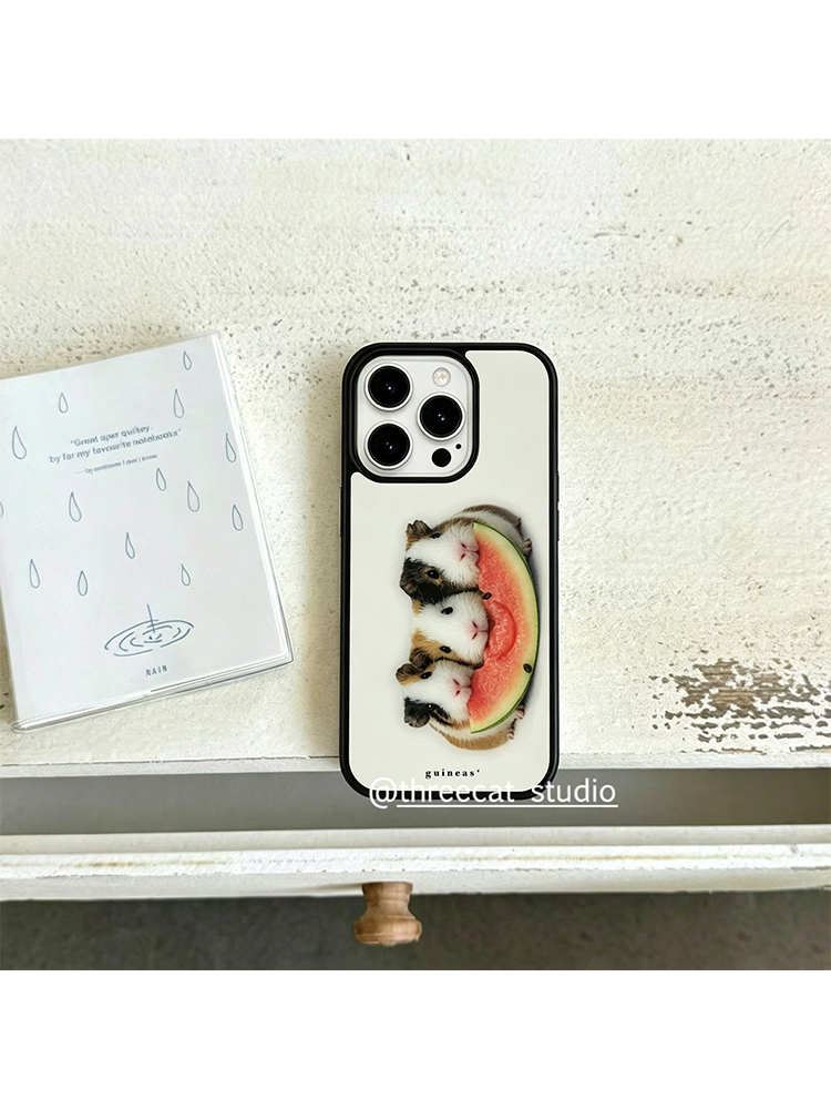 Korean Ins Guinea Pig Eat Wate - Phone Cases Brown 评论和价格