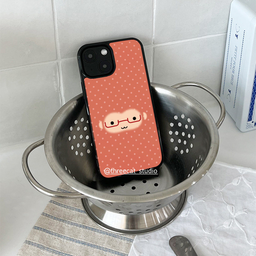 Korean Ins Cute Orange Polka D - Phone Cases Brown 评论和价格