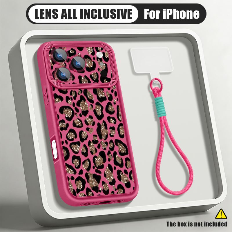 Brown Leopard Printed Lanyard  - Phone Cases Brown 评论和价格