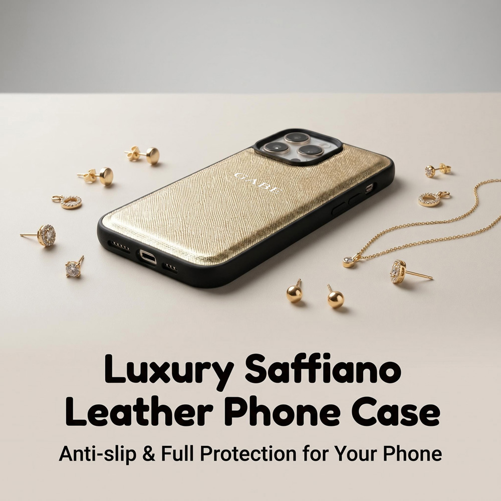 INS Minimalist Saffiano Leathe - Monogram Custom Case 评论和价格