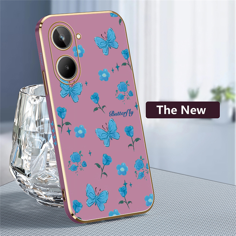 Flower Butterfly Print Phone C - Phone Cases Oppo 评论和价格
