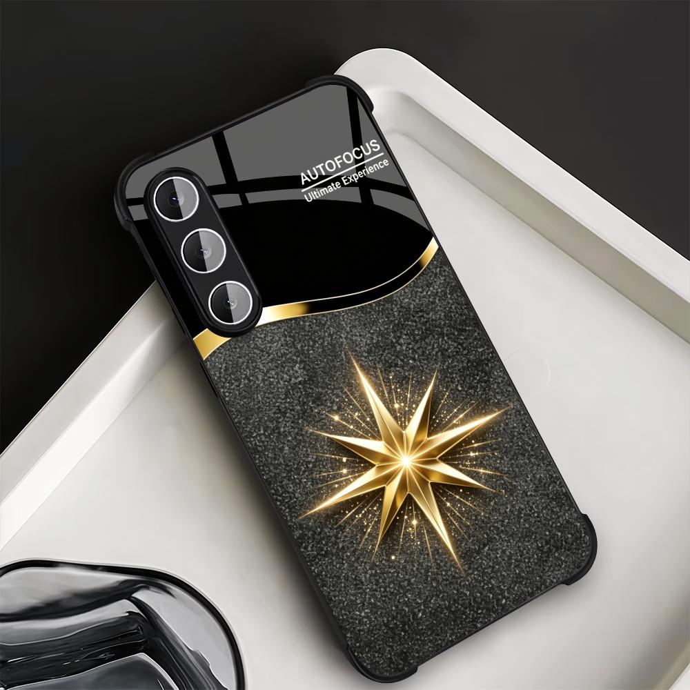 Black Shiny Gold Star phone ca - Phone Cases Quad Lock 评论和价格