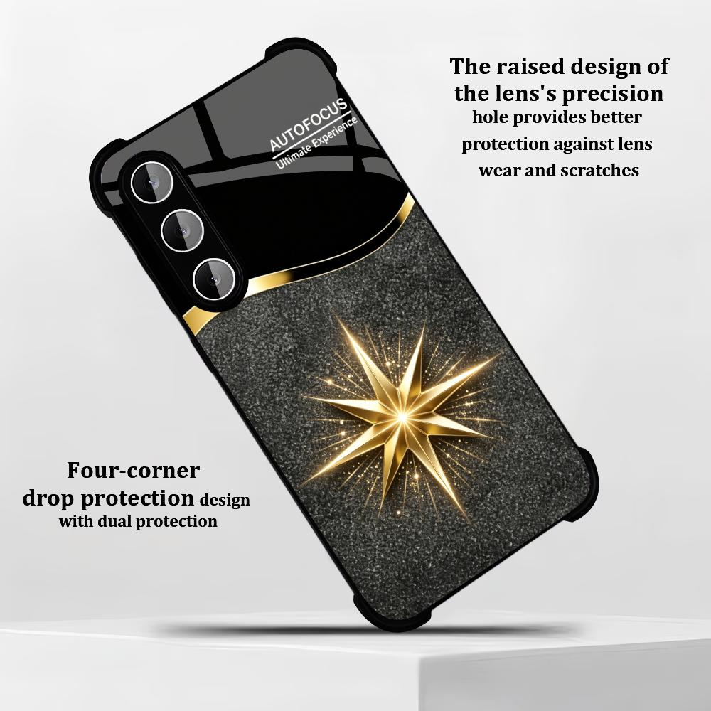 Black Shiny Gold Star phone ca - Phone Cases Quad Lock 评论和价格