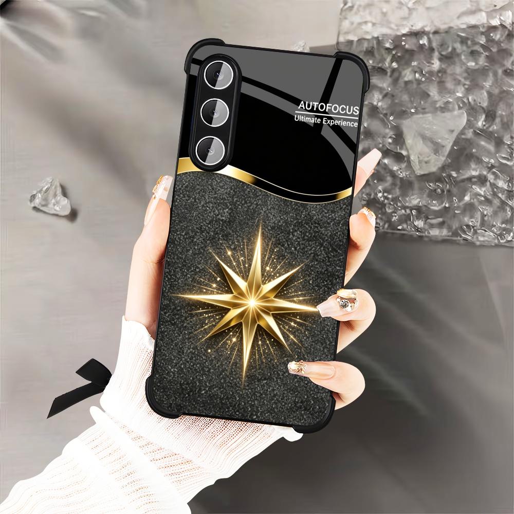 Black Shiny Gold Star phone ca - Phone Cases Quad Lock 评论和价格