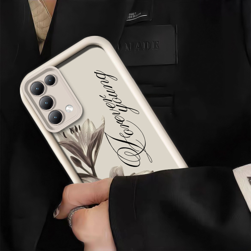 Lily Flower Print Phone Case F - Phone Cases Oppo 评论和价格