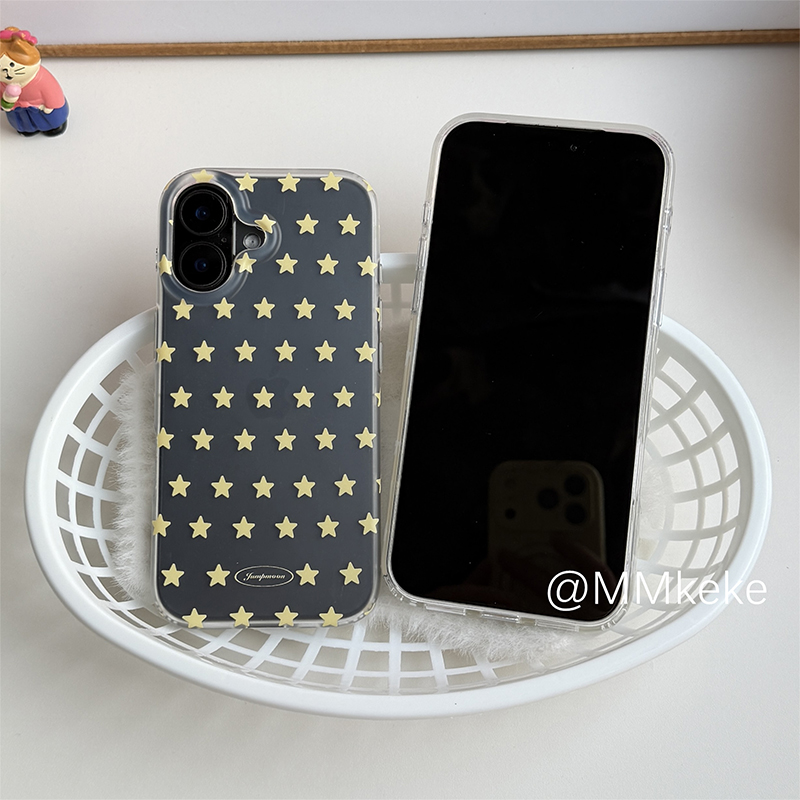 Korean Ins Yellow & White Star - Phone Cases Yellow 评论和价格
