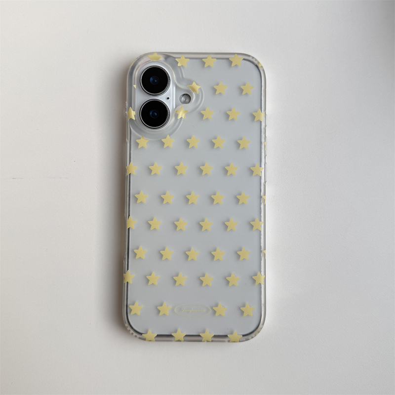 Korean Ins Yellow & White Star - Phone Cases Yellow 评论和价格