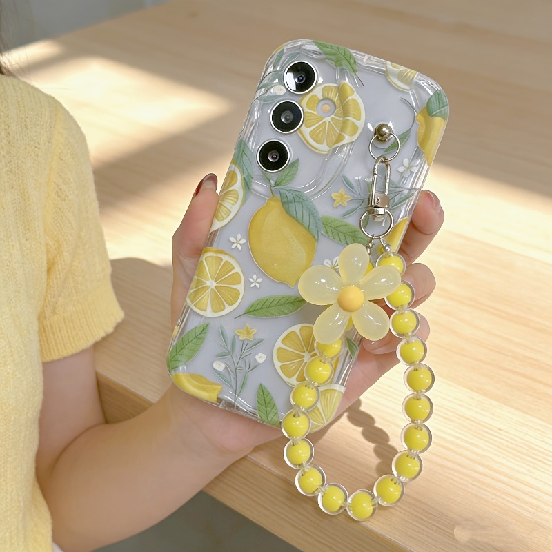 Yellow Lemon Flower Lanyard Ph - Phone Cases Yellow 评论和价格