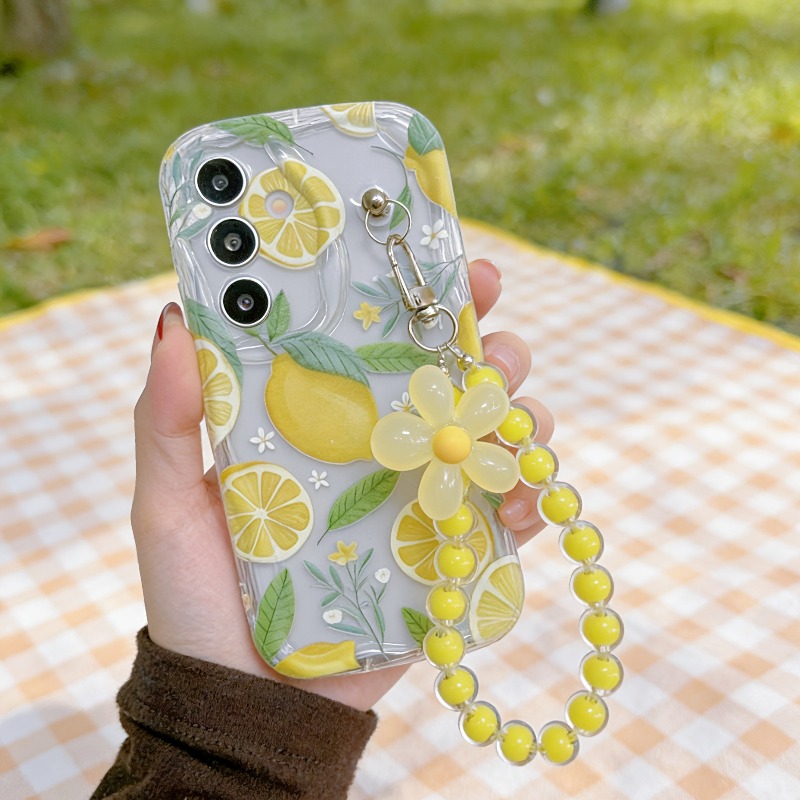 Yellow Lemon Flower Lanyard Ph - Phone Cases Yellow 评论和价格