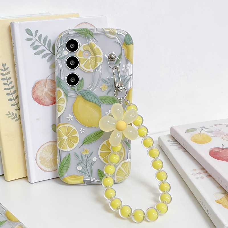 Yellow Lemon Flower Lanyard Ph - Phone Cases Yellow 评论和价格