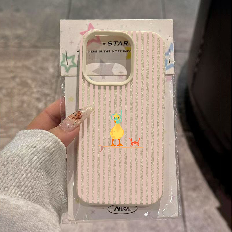 Striped Diving Yellow Duck Pho - Phone Cases Yellow 评论和价格