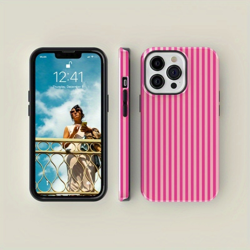 Striped Pink on Pink Tough Pho - Buy Phone Cases 评论和价格