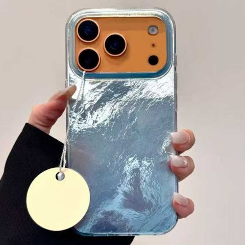 INS Style Blue Blending Print  - Phone Cases Brown 评论和价格