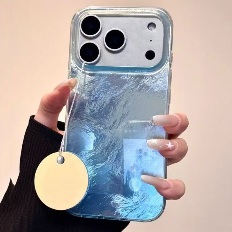 INS Style Blue Blending Print  - Phone Cases Brown 评论和价格