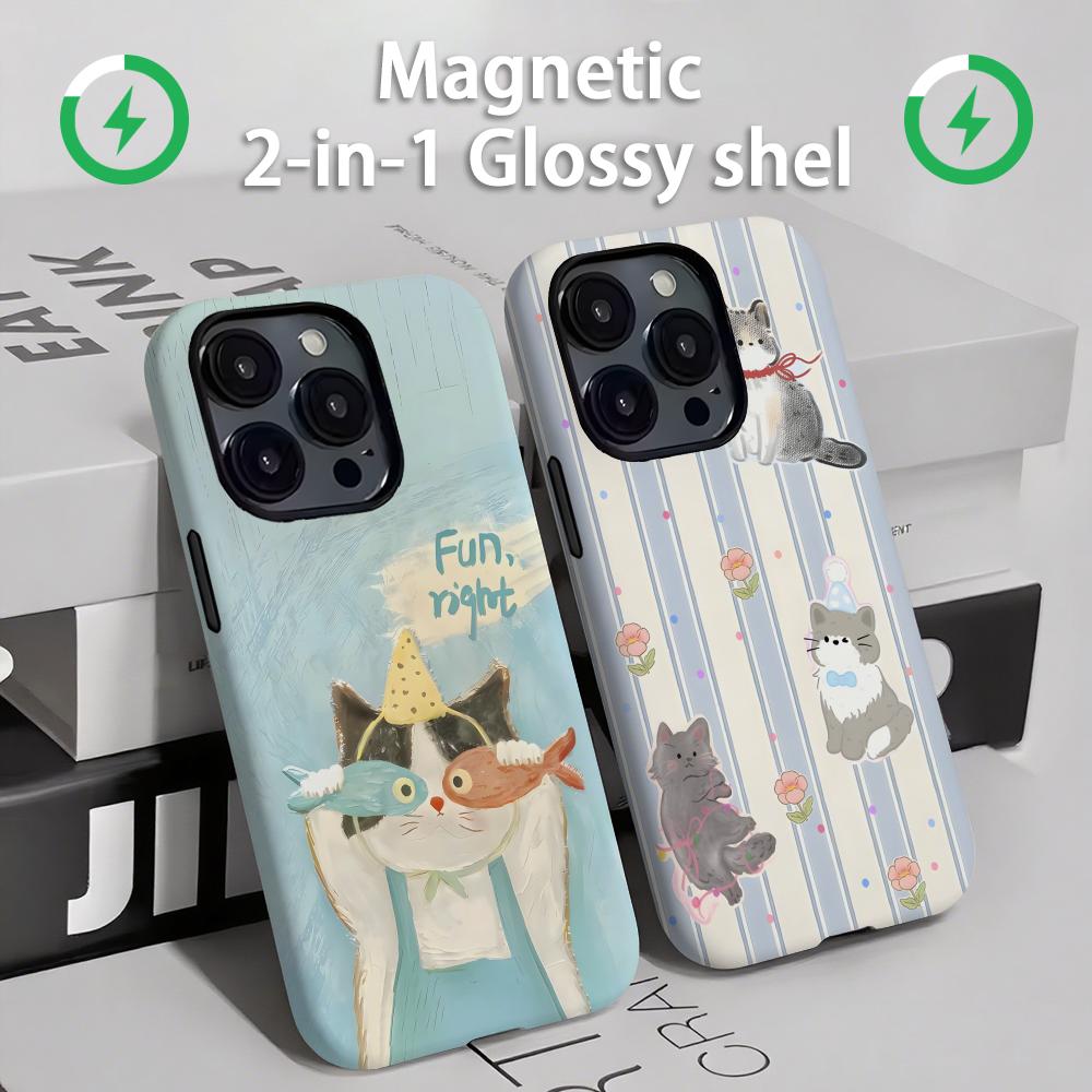 Cute cats and dogs  Phone Case - Phone Cases Iphone 15 评论和价格