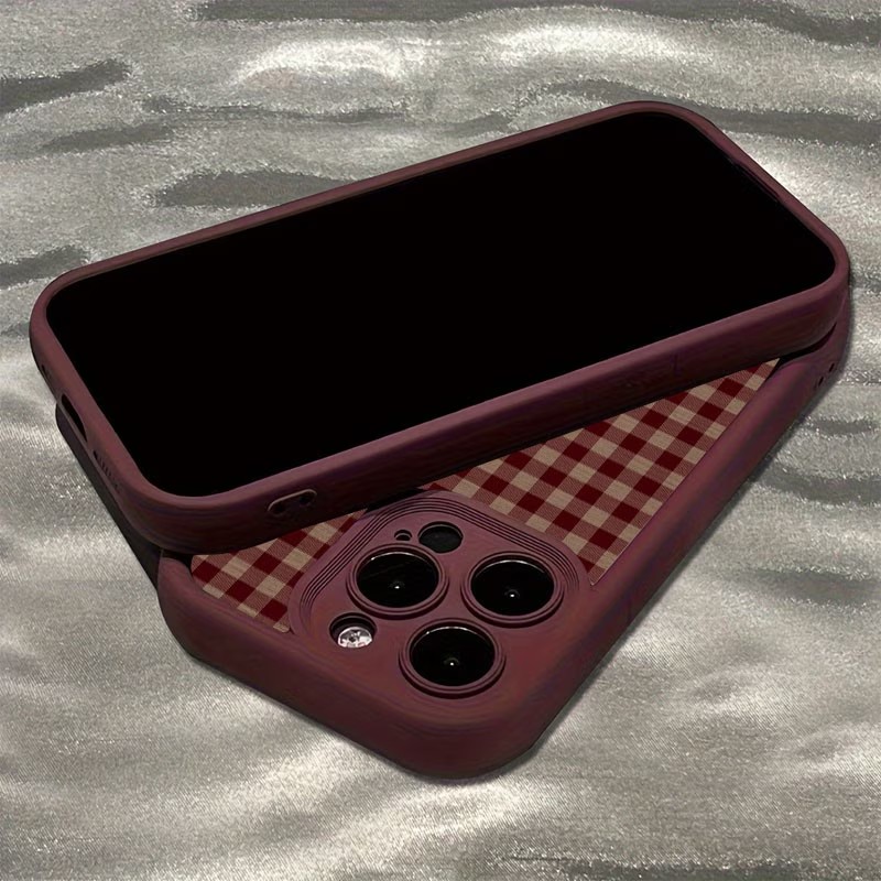 Wine Red Vintage Red-Brown Pla - Phone Cases Brown 评论和价格