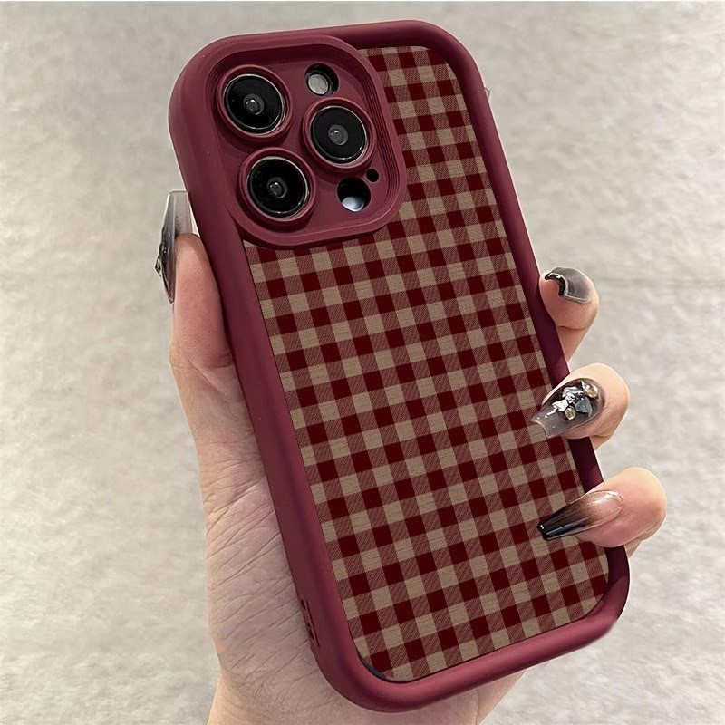 Wine Red Vintage Red-Brown Pla - Phone Cases Brown 评论和价格