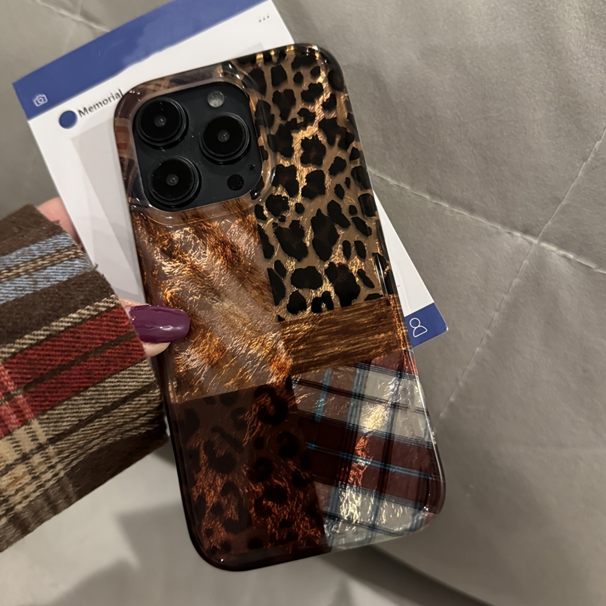 High-End Leopard Print And Tin - Phone Cases Brown 评论和价格