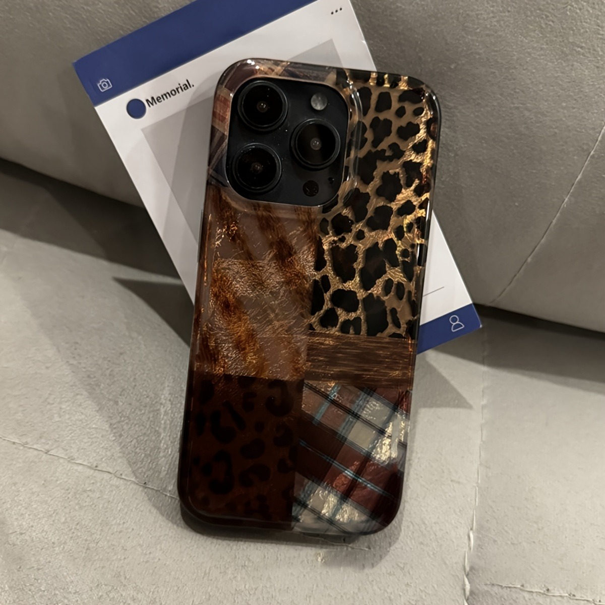 High-End Leopard Print And Tin - Phone Cases Brown 评论和价格