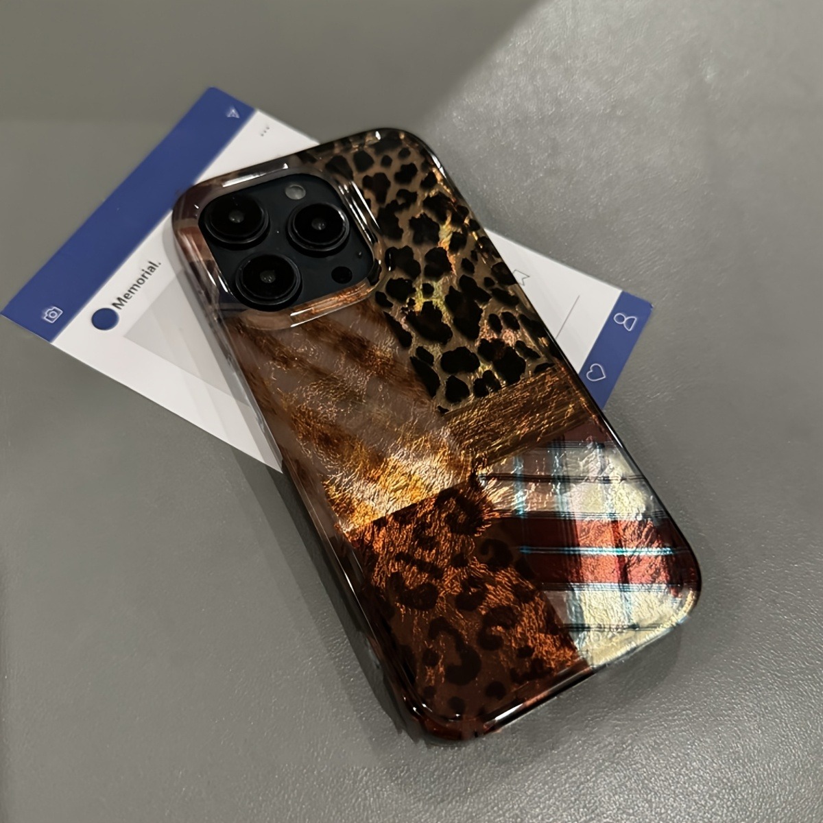 High-End Leopard Print And Tin - Phone Cases Brown 评论和价格