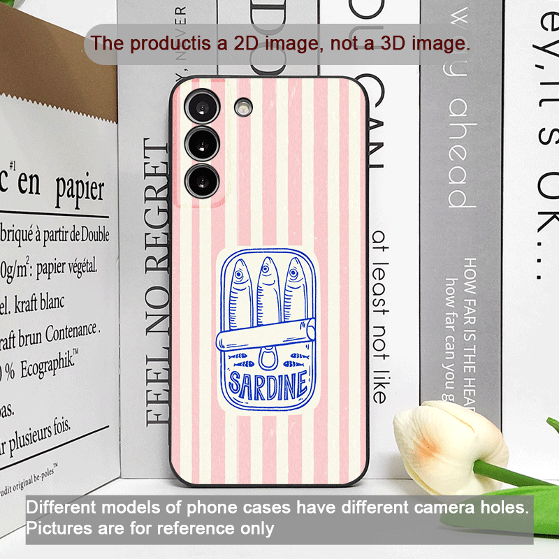 Cute Striped Pattern Sardines  - Phone Cases Oppo 评论和价格