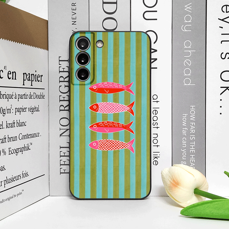 Cute Striped Pattern Sardines  - Phone Cases Oppo 评论和价格
