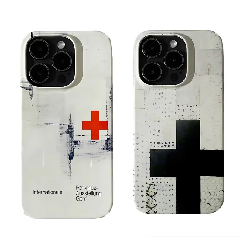 Hot Sale Ins Retro Red Cross A - Buy Phone Cases 评论和价格