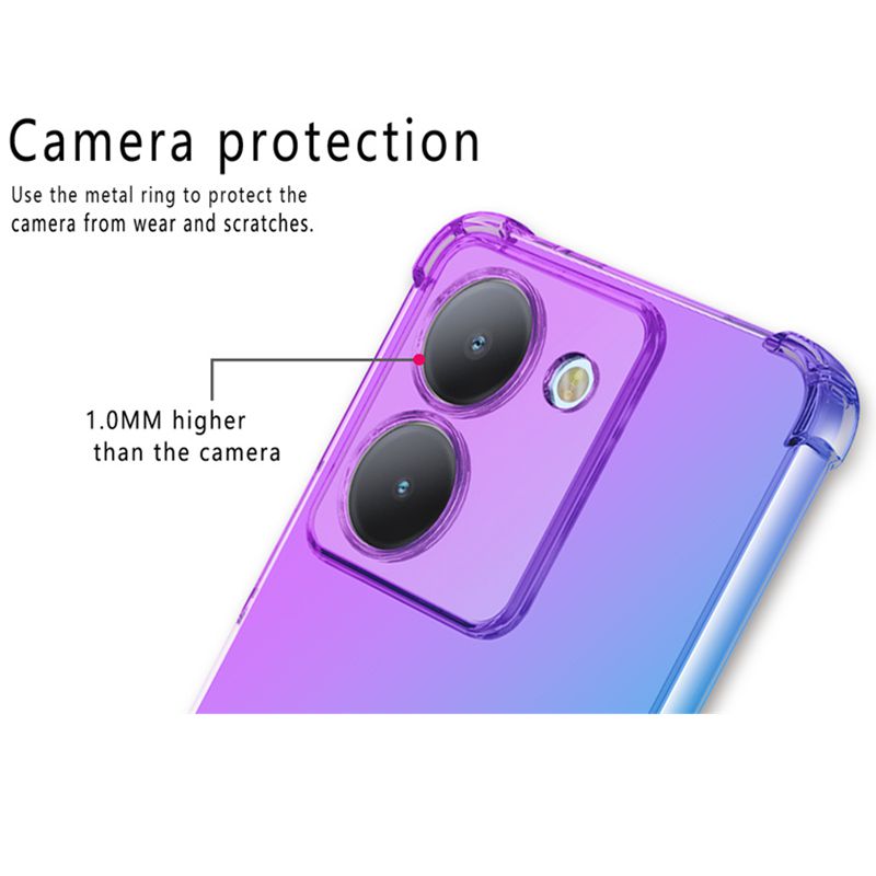 Shockproof Gradient TPU Case f - Vivo Y28 评论和价格
