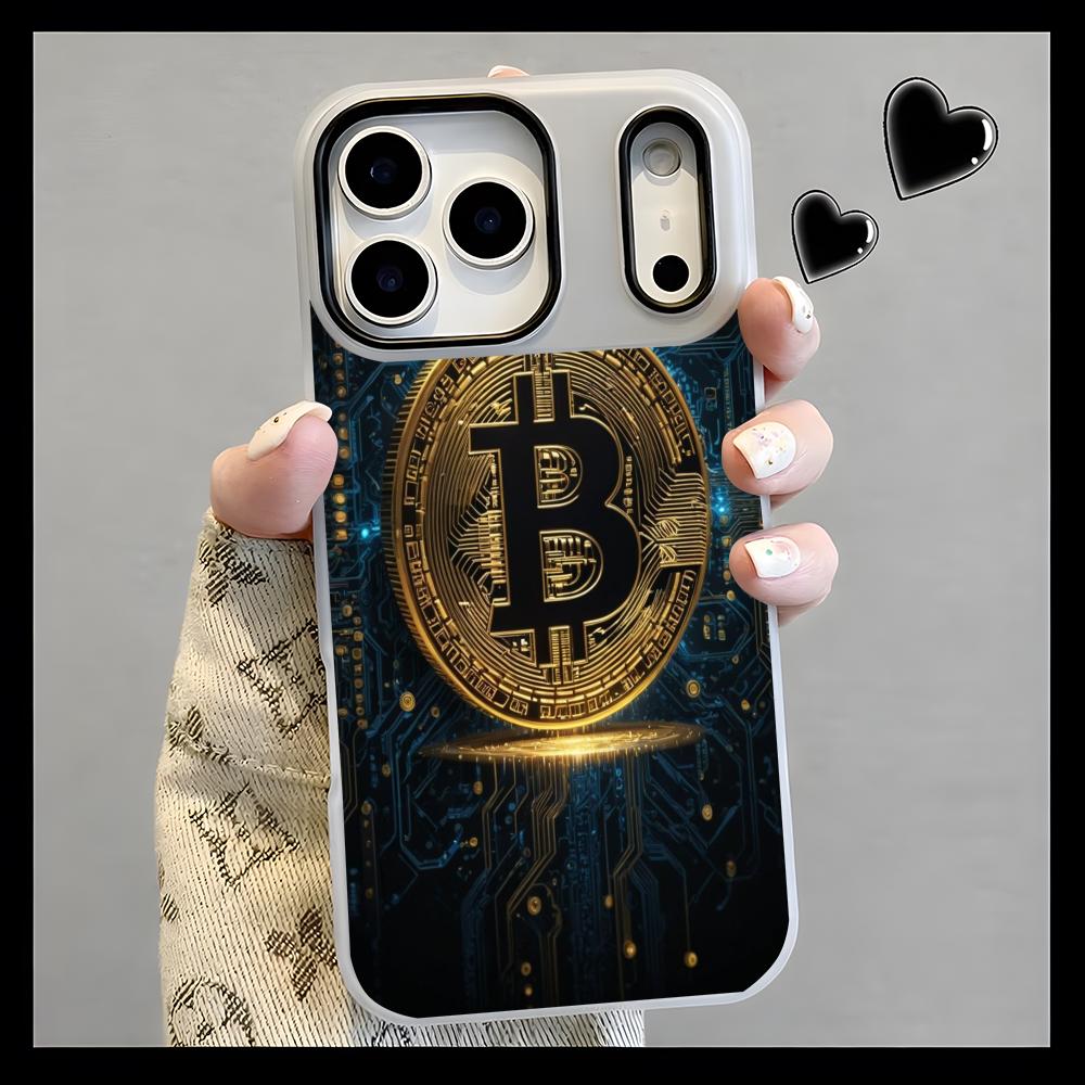 crypto theme Bitcoin Phone Cas - Phone Cases Yellow 评论和价格