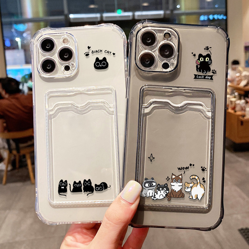 Cute Black Cat Phone Case For  - Phone Cases Holder 评论和价格