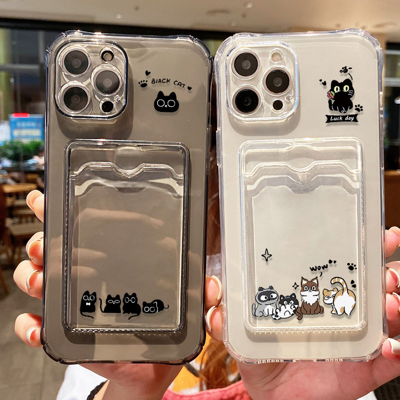 Cute Black Cat Phone Case For  - Phone Cases Holder 评论和价格