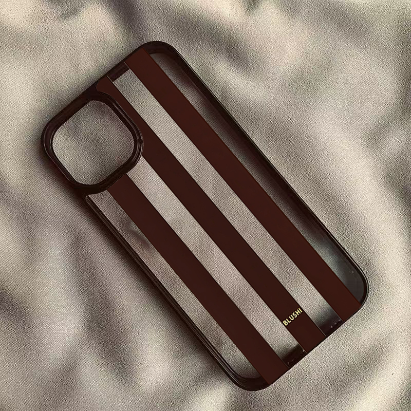 Clear Brown Stripes Phone Case - Phone Cases Brown 评论和价格