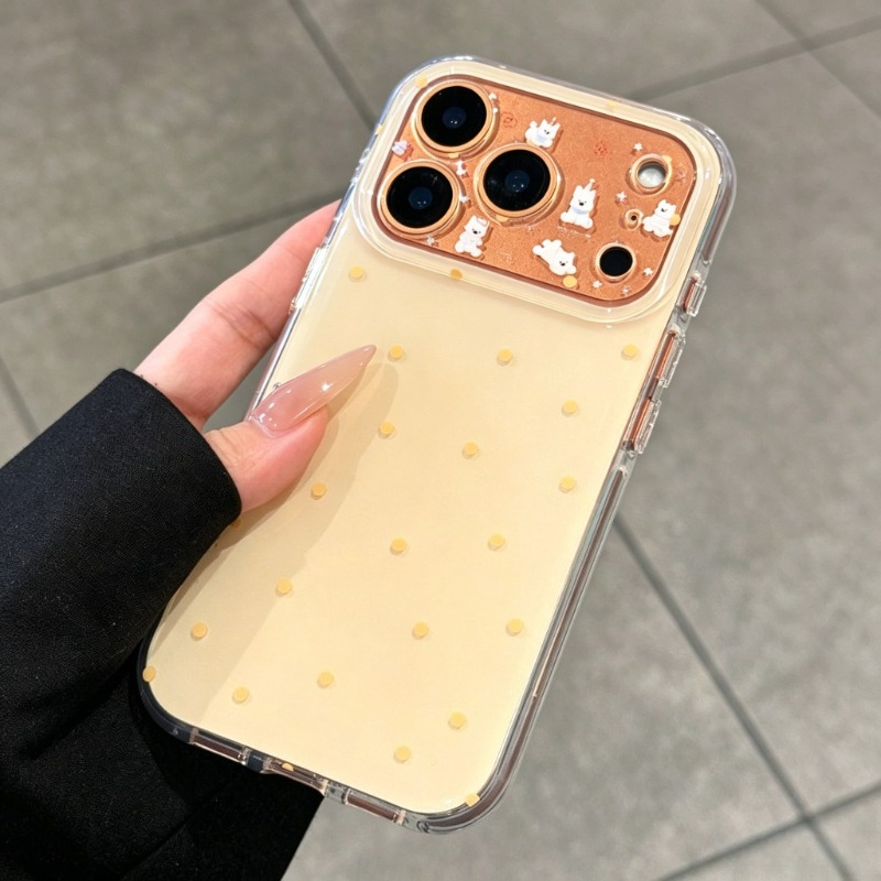 Fashion Cute Yellow Polka Dot  - Phone Cases Yellow 评论和价格