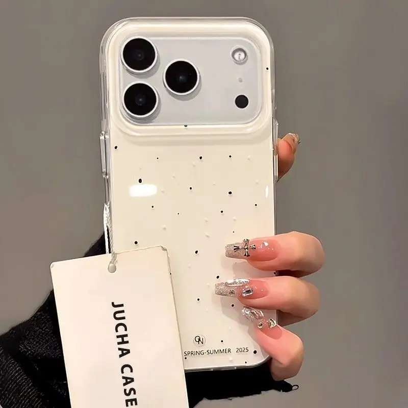 Korean INS Splashing Ink Polka - Phone Cases Brown 评论和价格