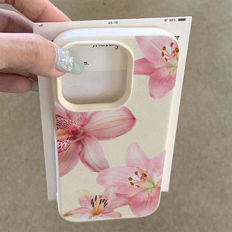 Pink Lily Lychee Texture Phone - Phone Cases Galaxy S23 评论和价格