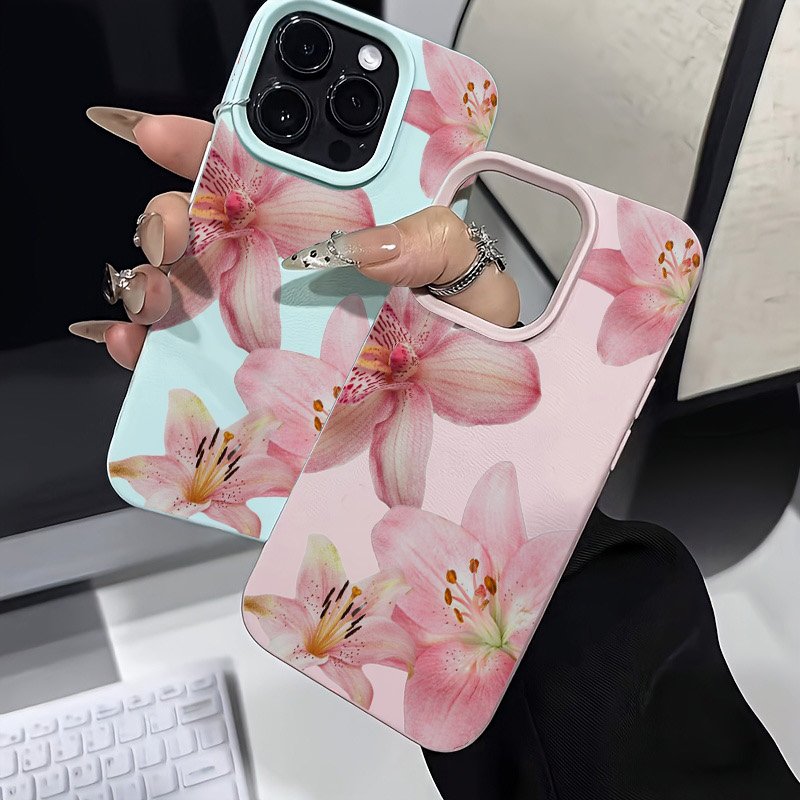 Pink Lily Lychee Texture Phone - Phone Cases Galaxy S23 评论和价格