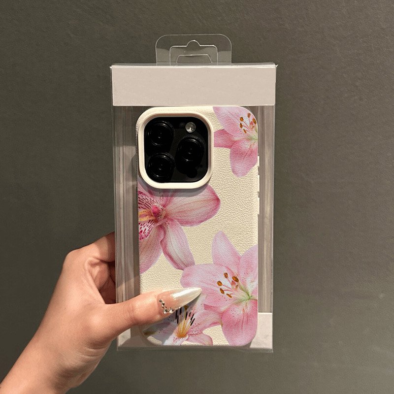 Pink Lily Lychee Texture Phone - Phone Cases Galaxy S23 评论和价格