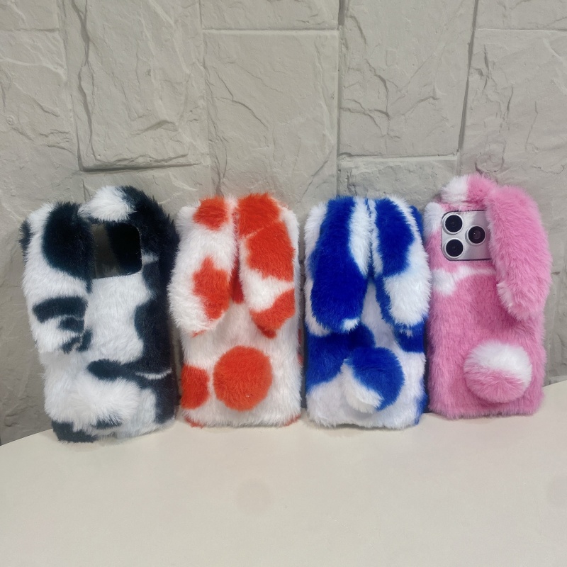 Cute Rabbit Design Fluffy Phon - Phone Cases Iphone 15 评论和价格