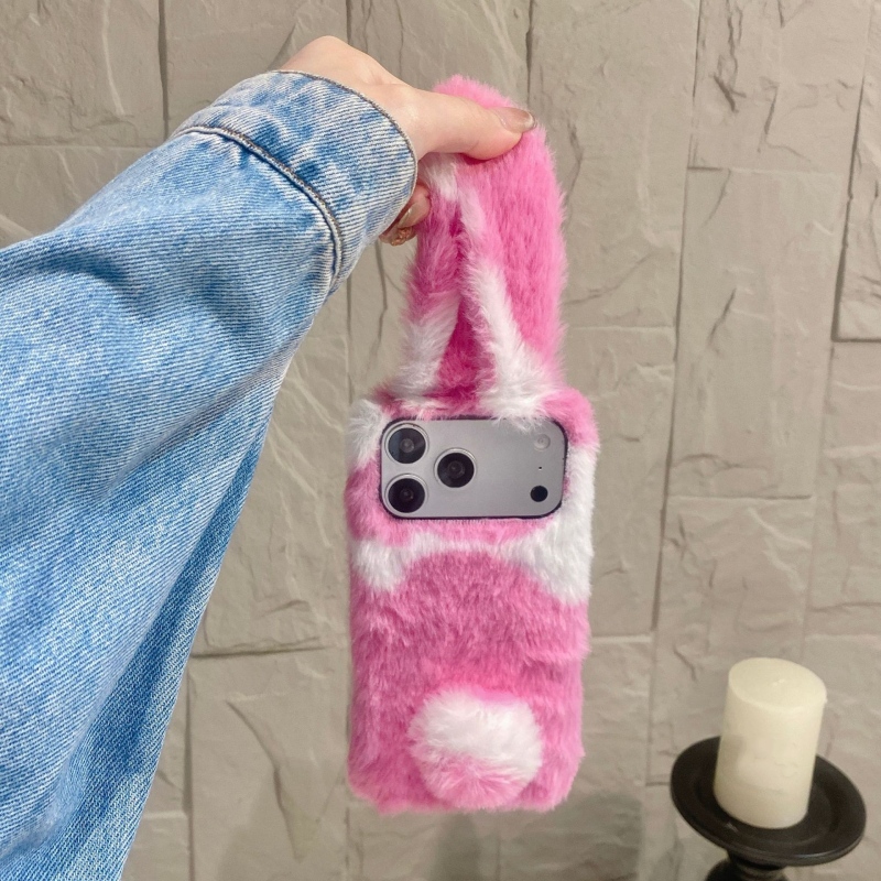Cute Rabbit Design Fluffy Phon - Phone Cases Iphone 15 评论和价格