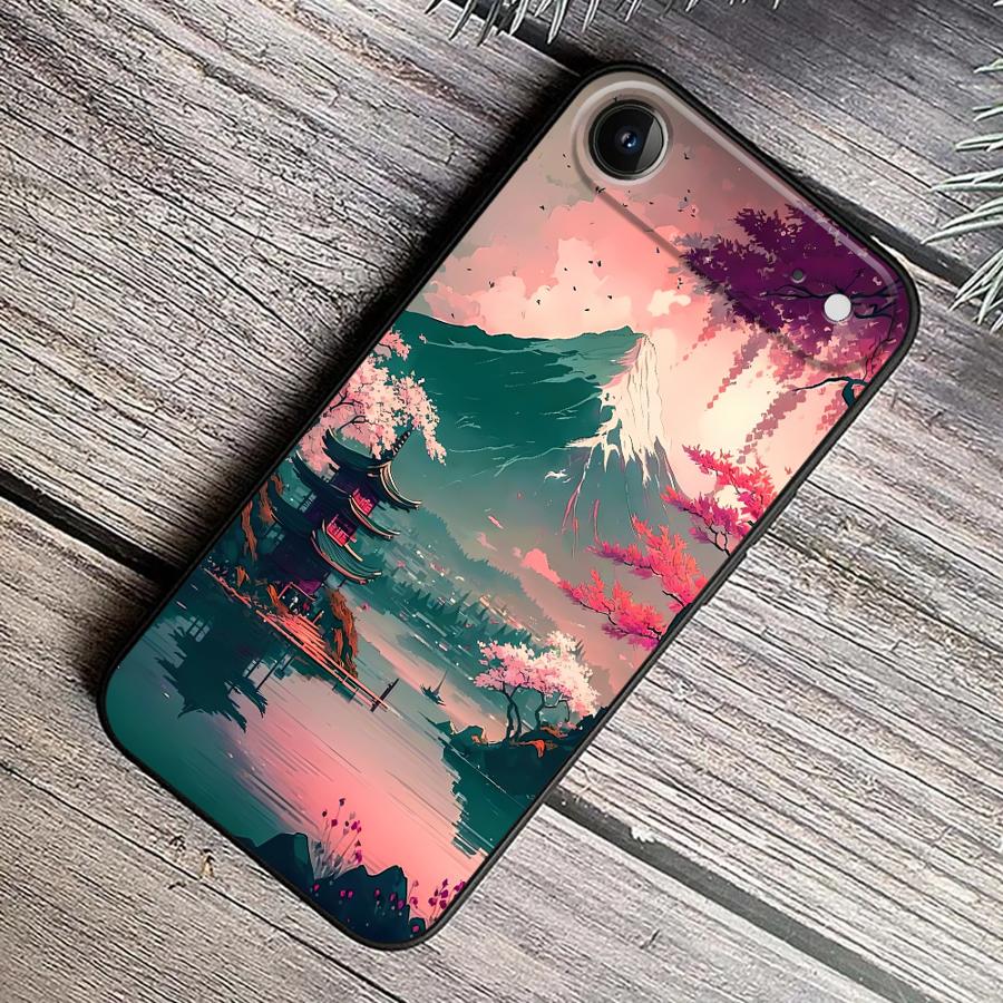 Aesthetic Mount Fuji Funda Pho - Phone Cases Holder 评论和价格