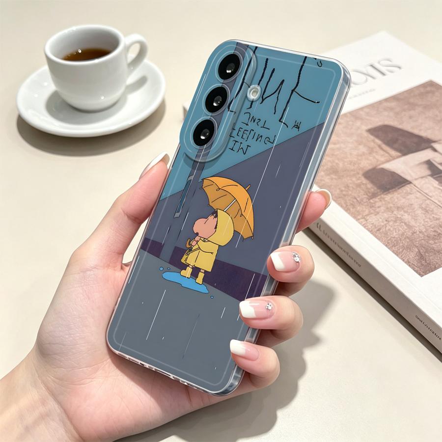 Yellow Umbrella Boy Phone Cove - Phone Cases Yellow 评论和价格