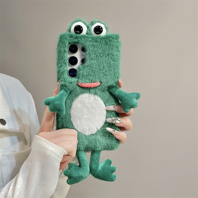 Plush Frog Phone Case, Cute Gr - Phone Cases Galaxy S23 评论和价格