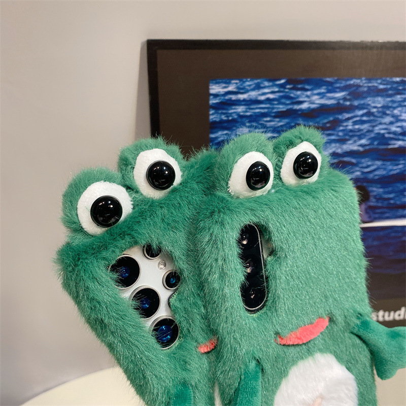 Plush Frog Phone Case, Cute Gr - Phone Cases Galaxy S23 评论和价格