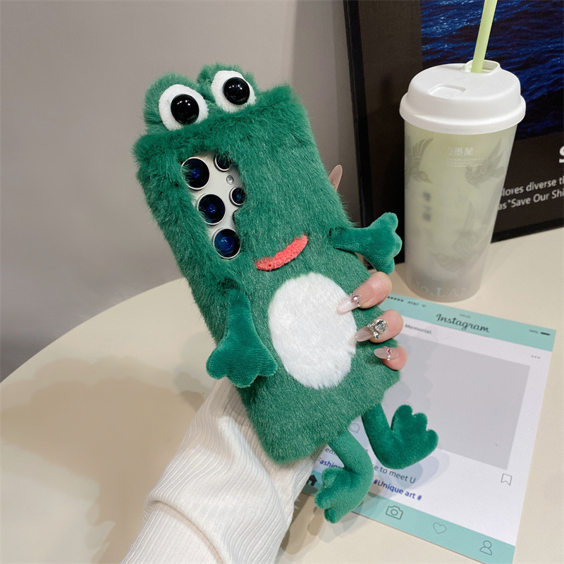 Plush Frog Phone Case, Cute Gr - Phone Cases Galaxy S23 评论和价格