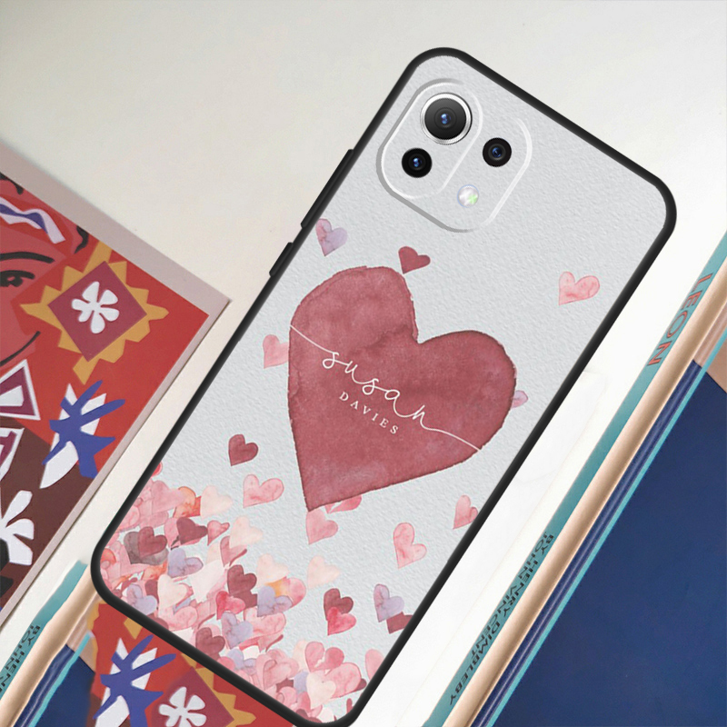 Custom Polka Heart Rose Gold M - Monogram Custom Case 评论和价格