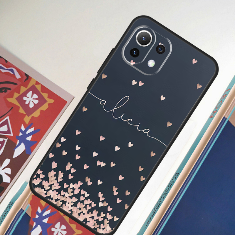 Custom Polka Heart Rose Gold M - Monogram Custom Case 评论和价格